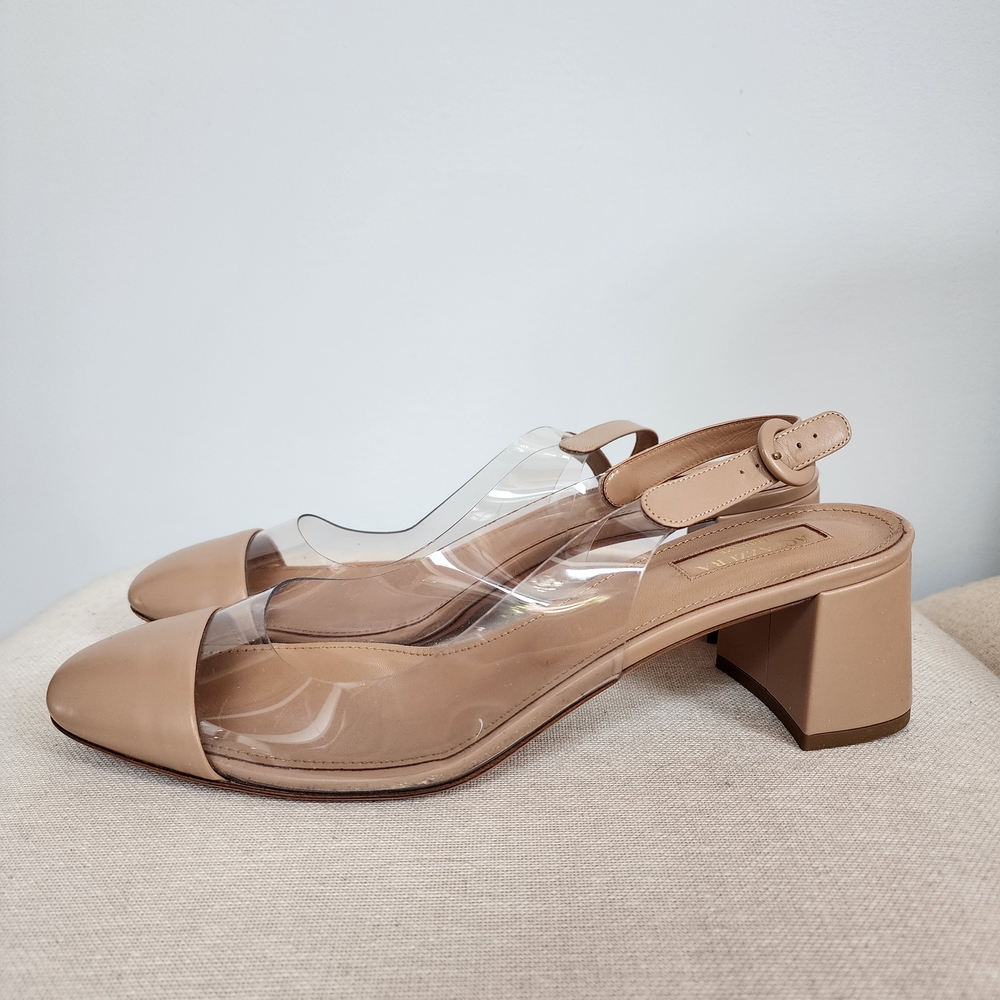 Aquazzura Optic 50 Slingback Pump Nude EUR 39